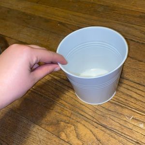 Metal cover vase for plants